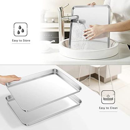 Lot de 2 Plaques de Cuisson 40,5 x 30,5 x 2,5 cm