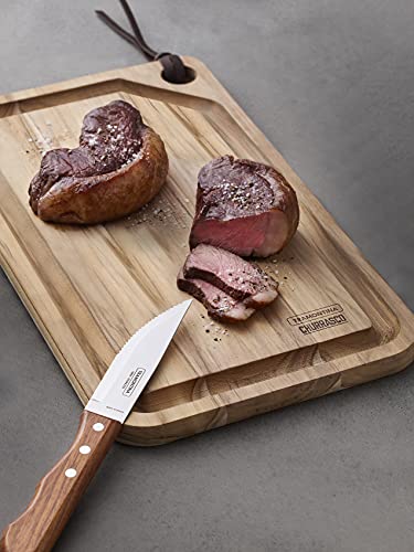 Tramontina - Couteaux à steak Dynamic Jumbo 4pcs. Inox et bois