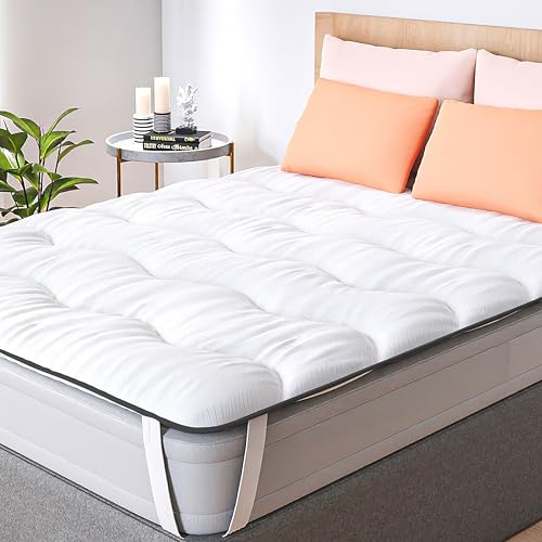 Surmatelas Nuage 160 x 200 cm en Microfibre - Confort Optimal - Moelleux, Anti-acarien,