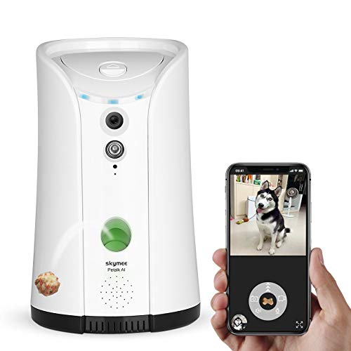 Caméra Audio Bidirectionnel Vision Nocturne pour Chien Surveillance à Distance WiFi