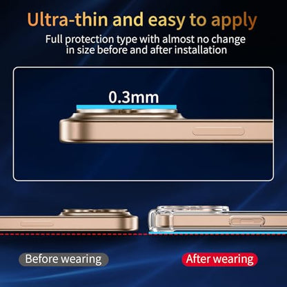 1 Coque pour iPhone 16 Pro avec 2 Verre Trempé et 1 Caméra Protecteur