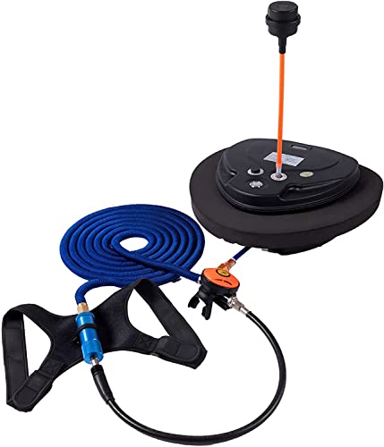 Système de Plongée Portable et Rechargeable de 5.5h, Compresseur d'air étanche avec Tuyau de 12m