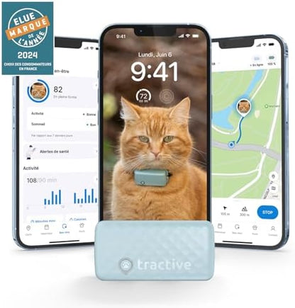 Tractive Collier GPS Chat Mini – Localisation et Moniteur d'Activité