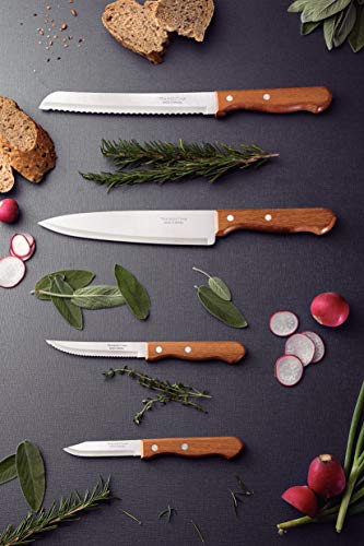Tramontina Lot de 4 Couteaux de Cuisine + Planche à découper