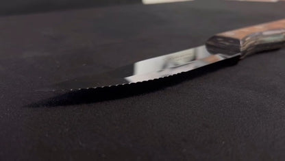 Tramontina - Couteaux à steak Jumbo. 6pcs inox et bois.