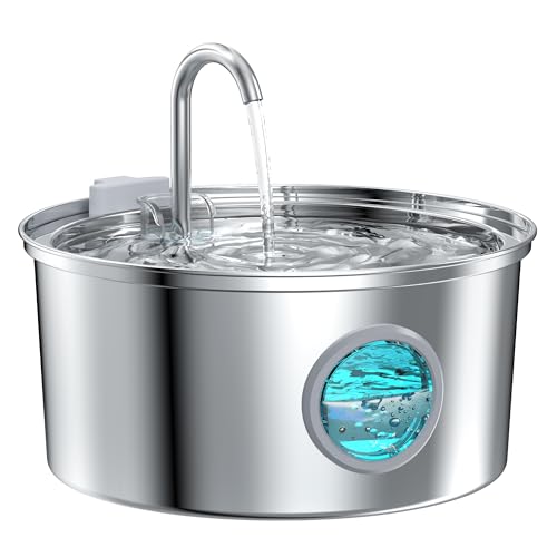 Fontaine à Eau pour Chat et chien- 3,2L inox