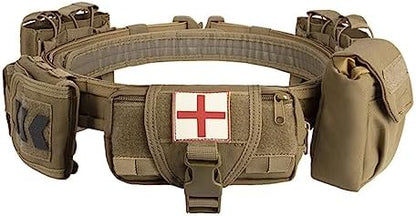Ceinture Militaire multifonctions avec 5 Pochettes