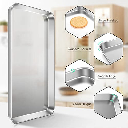 Lot de 2 Plaques de Cuisson 40,5 x 30,5 x 2,5 cm