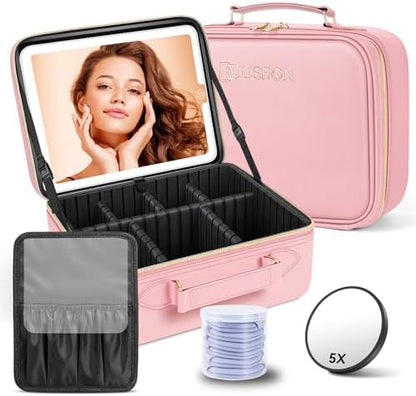 Trousse de Maquillage avec Miroir LED