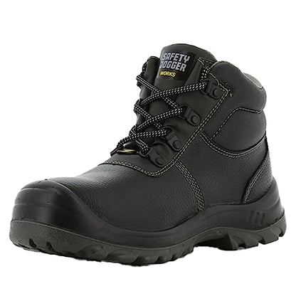 Chaussures de Sécurité à Embout d'acier, Hommes - S3 / S1P Chaussure de Travail Femmes, Semelle Antidérapante, Amortissant Les Chocs, Hydrofuge et Oléofuge, Légères, 42 EU