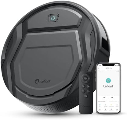 Aspirateur Robot Mince 2200Pa, Silencieux 55dB, Connecté avec WiFi/Bluetooth/Alexa/App, 120min d'Autonomie