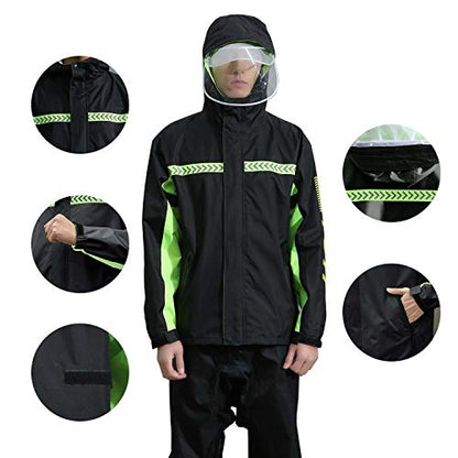 Ynport Crefreak - Combinaison imperméable à Capuche - Extérieur Homme/Femme - Étanche à l'eau de Pluie -Camouflage