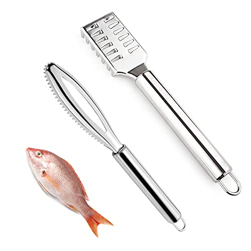 Écaille de Poisson en Acier Inoxydable - 2 Pièces