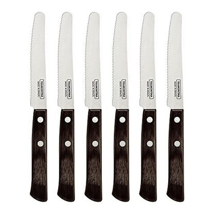 Lot de 6 couteaux à tomate/table - Lame de 11,5 cm