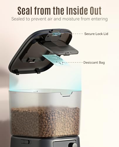 Distributeur 3,5l Croquettes Automatique, WiFi Intelligent Mangeoire chien et chat