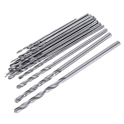 Coffret de 20pcs Kit de Mini Micro Foret de Précision Hélicoïdaux en HSS Set Fraise
