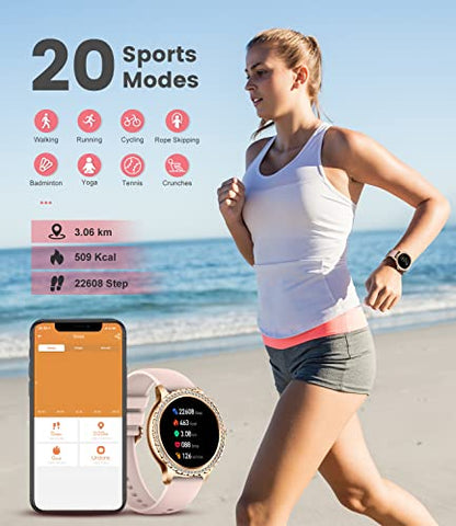 LIGE Montre Connectée Femme avec Appel