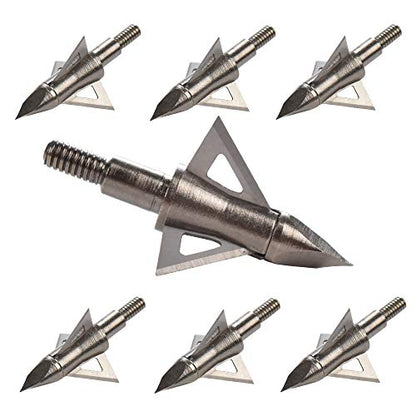 12 Pcs Têtes de Chasse 125 Grains Têtes de Flèches à Visser pour Arbalète