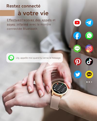 Tensky Montre Connectée Homme Femme