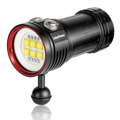 Lampe de Plongée LetonPower L24 - 12000 Lumens - Étanche jusqu'à 100m
