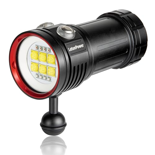 Lampe de Plongée LetonPower L24 - 12000 Lumens - Étanche jusqu'à 100m