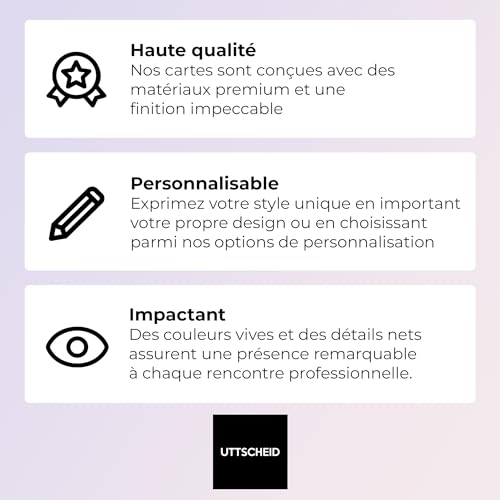 Cartes de Visite Recto-Verso en Couleur