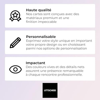Cartes de Visite Recto-Verso en Couleur