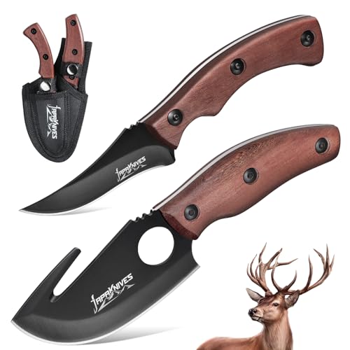 Couteau de survie, couteau de camping à lame fixe, couteau à écorcher très tranchant