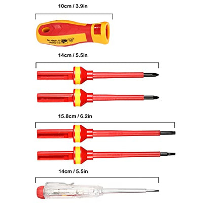 Ensemble de Tournevis Électricien Isolés 13pcs 1000V Geevorks