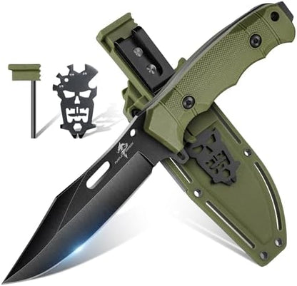 Couteau avec Étui Kydex - Full Tang Outdoor Kaki