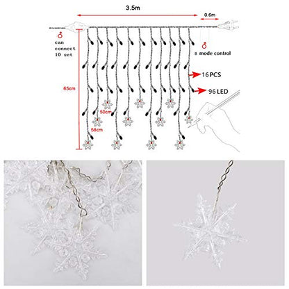 Rideau Lumineux Flocon de Neige