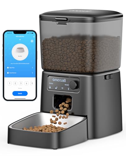 Distributeur 3,5l Croquettes Automatique, WiFi Intelligent Mangeoire chien et chat