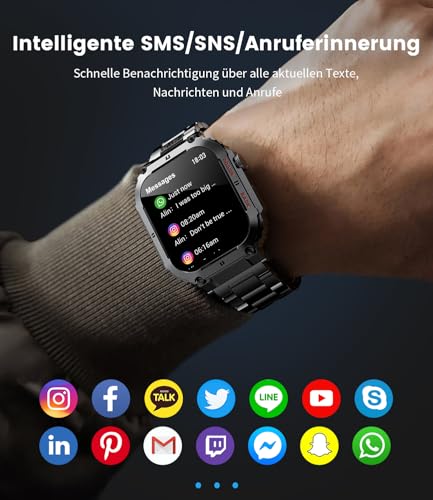 LIGE Montre Connectée Homme avec Appel
