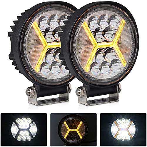 2 PCS Phare de Travail Led 12v, 132W feu de recule pour Tracteur, Bateau, Camion, Voiture