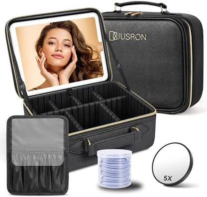 Trousse de Maquillage avec Miroir LED