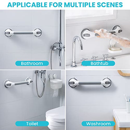 Poignée Ventouse pour Salle de Bain, 43 CM Barres d'appui de Douche Forte Prise pour handicapé