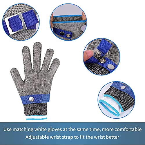 Gant Anti Coupure Cuisine Protection Niveau 9 Gants de Travail Gants à Huitres Gant