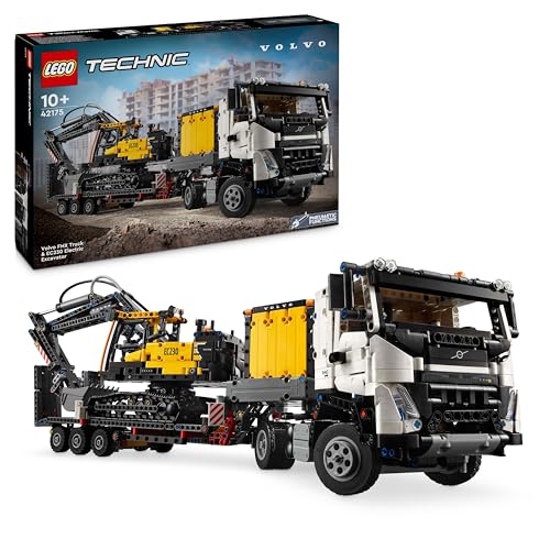 LEGO Technic Camion Volvo FMX et Pelleteuse électrique EC230, 42175 pièces