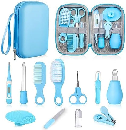 12pcs Trousse de Soin Bébé, Trousse de Toilette Bébé, Bébé Naissance