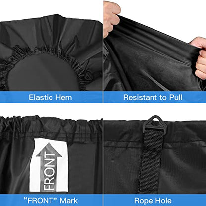 Bâche de Bateau, Housse de Bateau Portable Imperméable 4000PA, Couverture de Protection pour Bateau à Coque