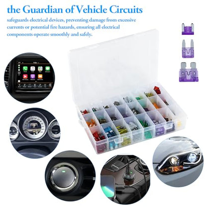 Lot de 300 fusibles de voiture + 160 mini fusibles de voiture