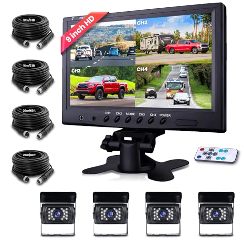 Caméra de Recul Podofo avec Moniteur de 9''