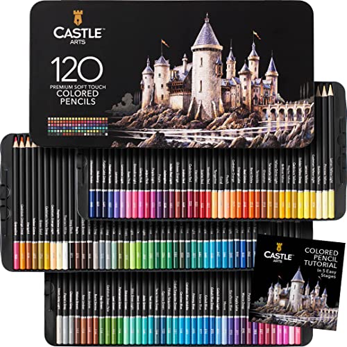 Set de 120 Crayons de Couleur Castle Art Supplies