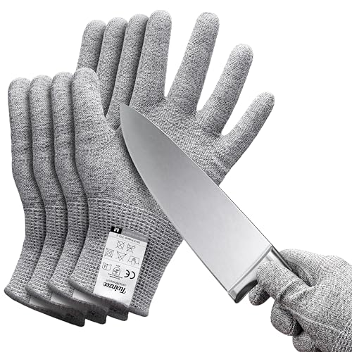 2 Paires de Gant Anti Coupure - Haute Protection Niveau E - Protection Contre Les Coupures