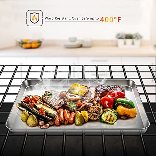 Lot de 2 Plaques de Cuisson 40,5 x 30,5 x 2,5 cm