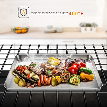 Lot de 2 Plaques de Cuisson 40,5 x 30,5 x 2,5 cm