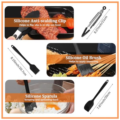 Silicone Moule Air Fryer pour Ninja Foodi Flex 10.4 L AF500EU, 14 Pièces