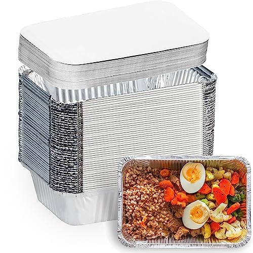 Lot de 50 Barquettes en Aluminium