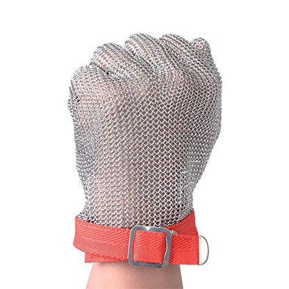 1 Paires de Gants de coupe de sécurité des gants 304L de maille d'acier pour la cuisine,Écaillage, Viande