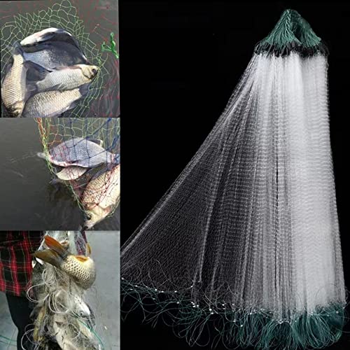 Filet de Pêche Pliable - 1m x 20m avec Flotteur et Maille à 3 Doigts